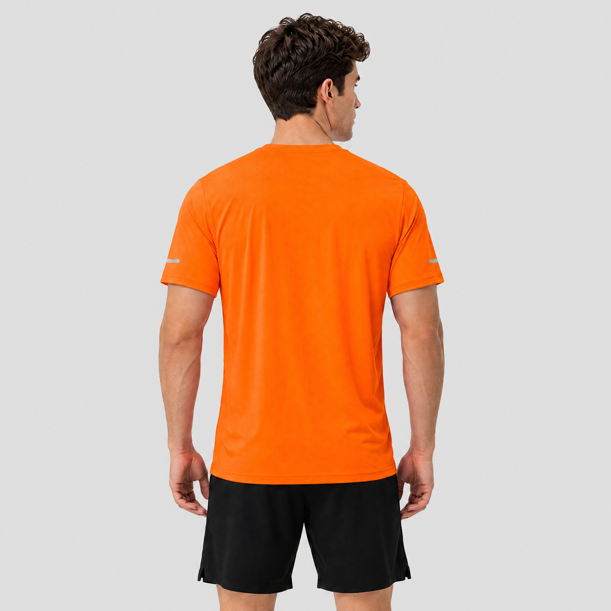 Black MAGCOMSEN Men's Dry Fit Sun Protection Stretch Training & Sports T-Shirts in #Color_Orange