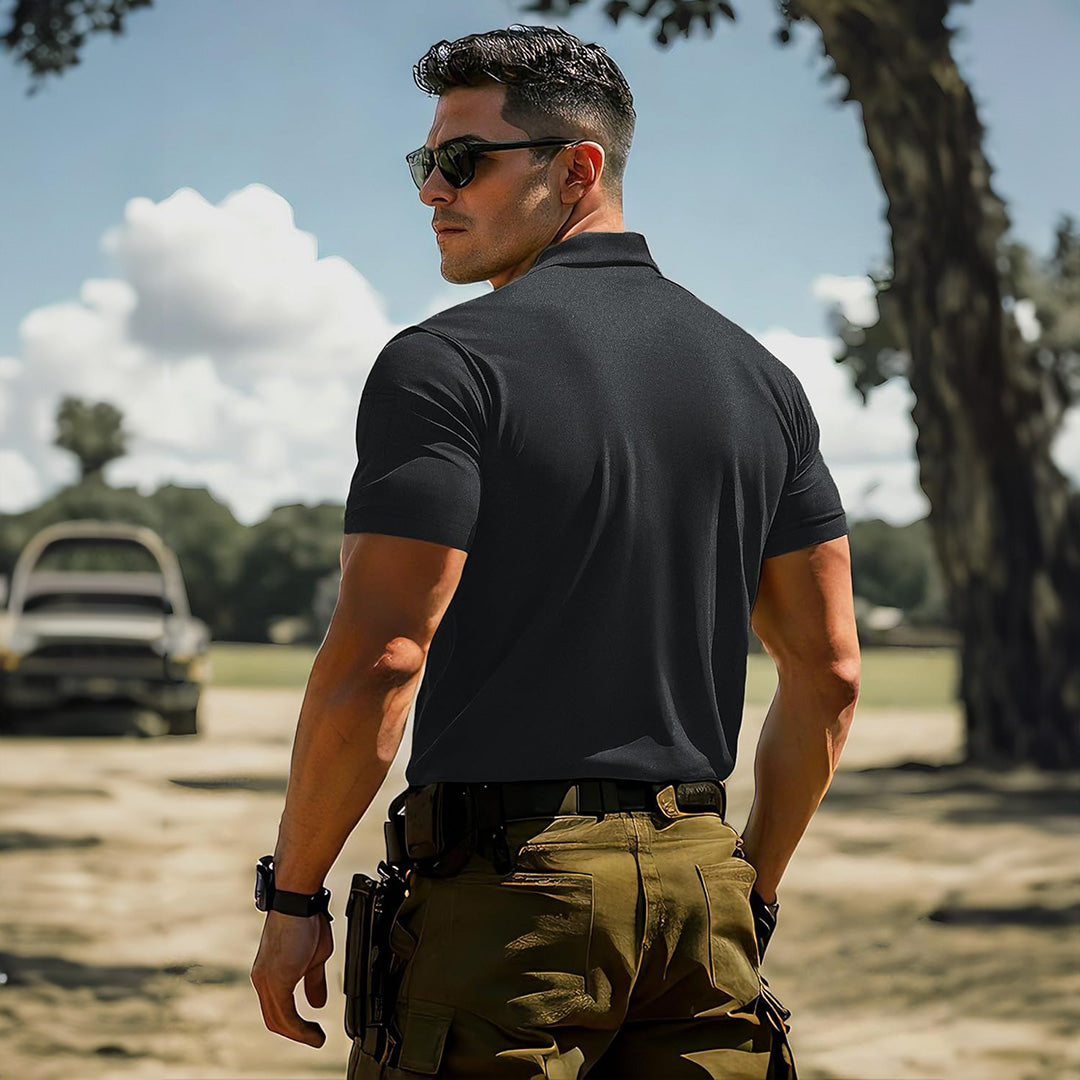【New In】Men's Tactical Polo Shirt – UPF 50+ Quick Dry Performance