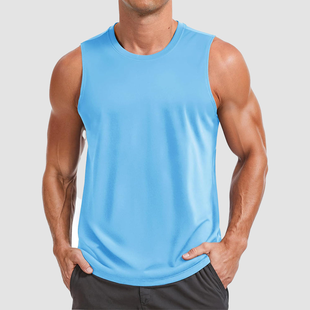 Men's Performance Muscle Tank - Quick-Dry, UV Shield for Training