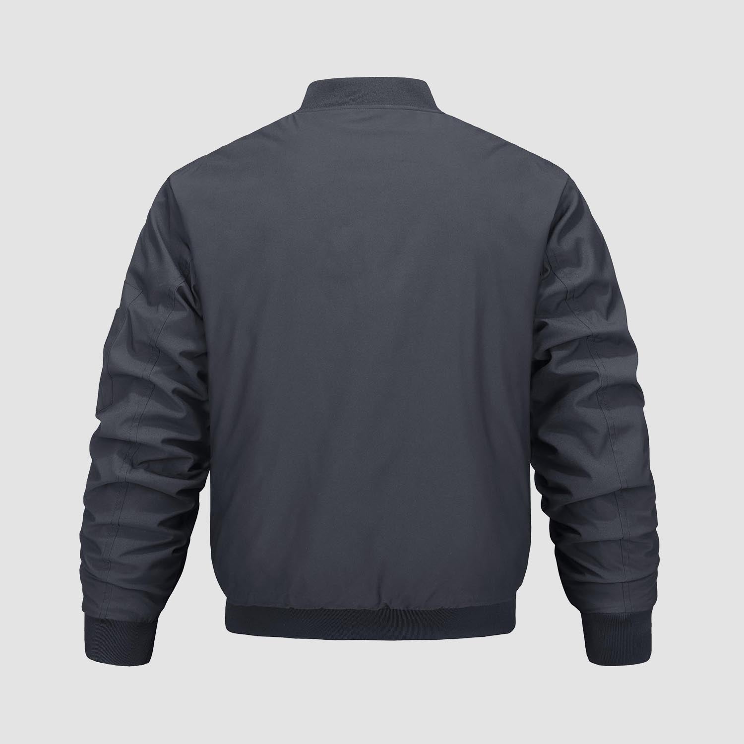 Men's Bomber Jacket, Quilted & Windproof with Pockets - MAGCOMSEN