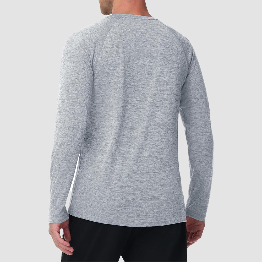 Men's UPF 50+ Long Sleeve Shirt Dry Fit for Fishing & Hiking