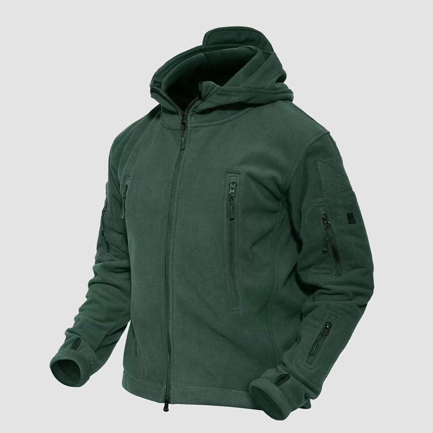 Men's Military Tactical Hooded Jacket with 6 Zip-Pockets - MAGCOMSEN