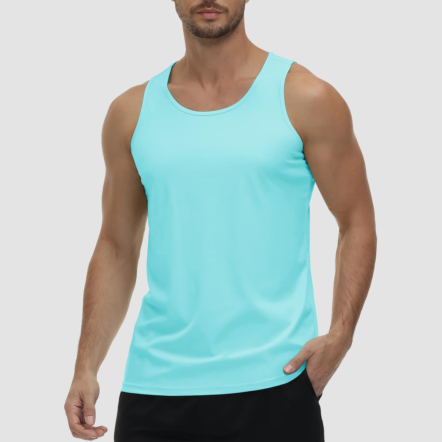 Men's UPF 80+ Quick-Dry Athletic Tank Top for Workout