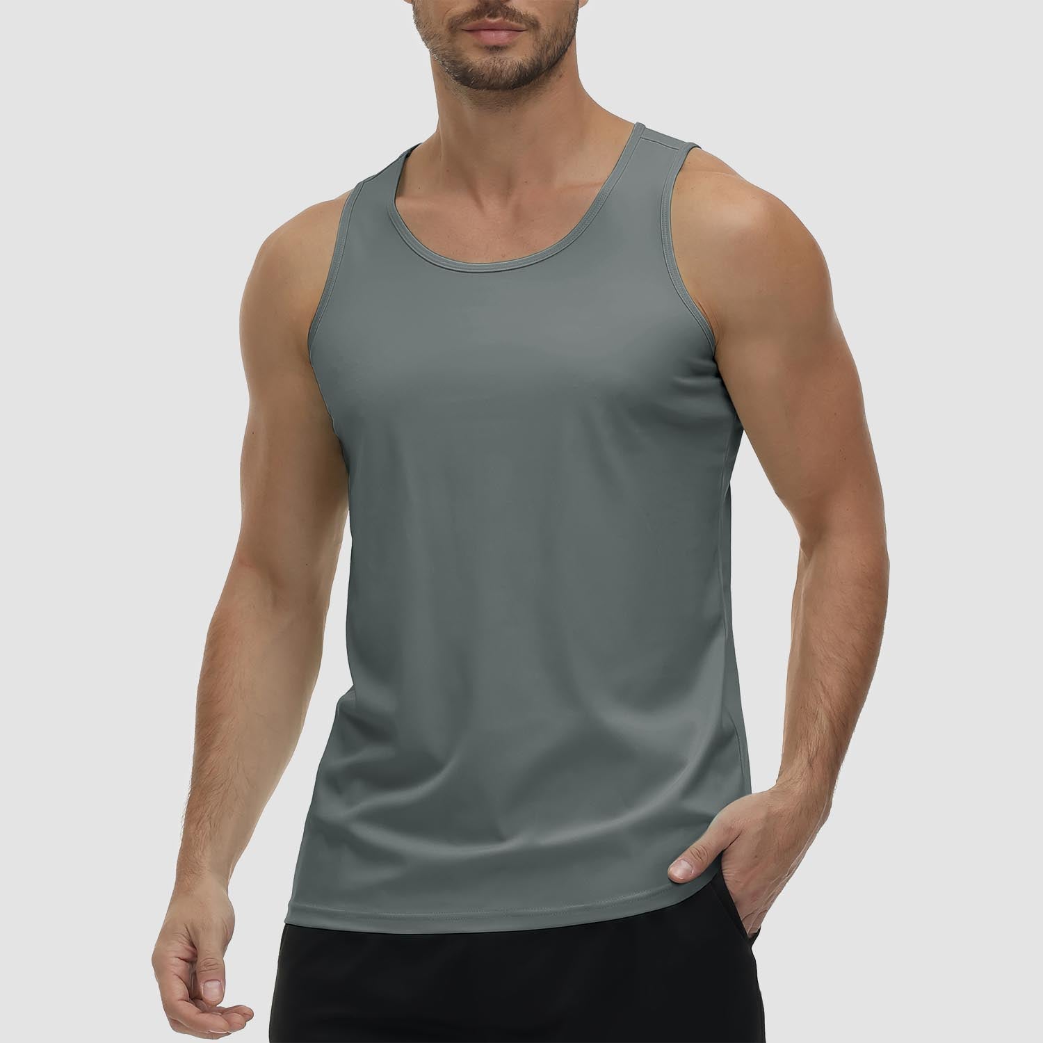 Men's UPF 80+ Quick-Dry Athletic Tank Top for Workout