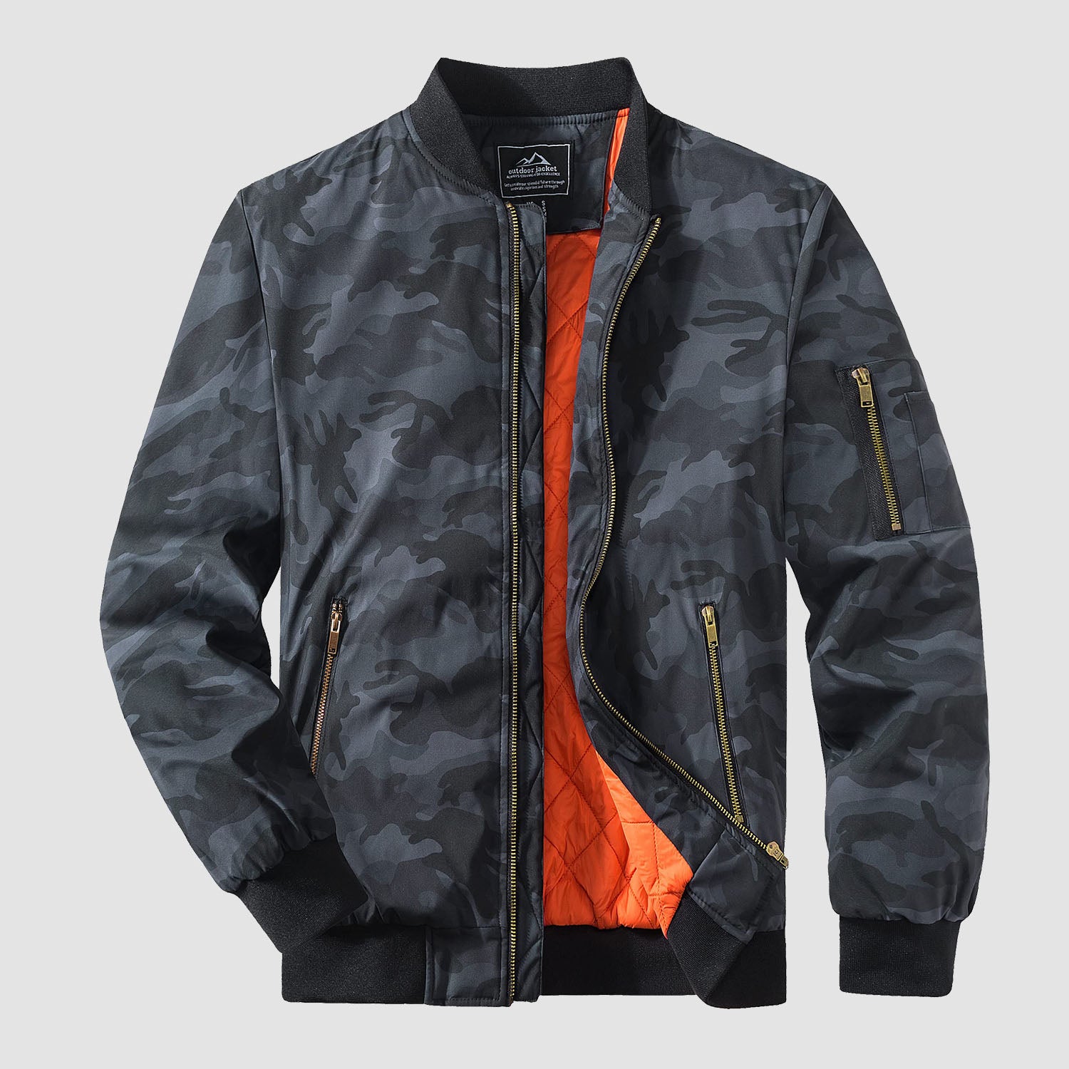 Men's Bomber Jacket Windproof Quilted Jacket - MAGCOMSEN