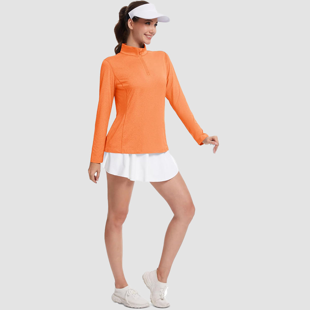 Women's UPF50 Shirt - 1/4 Zip, Quick Dry & Sun Protection