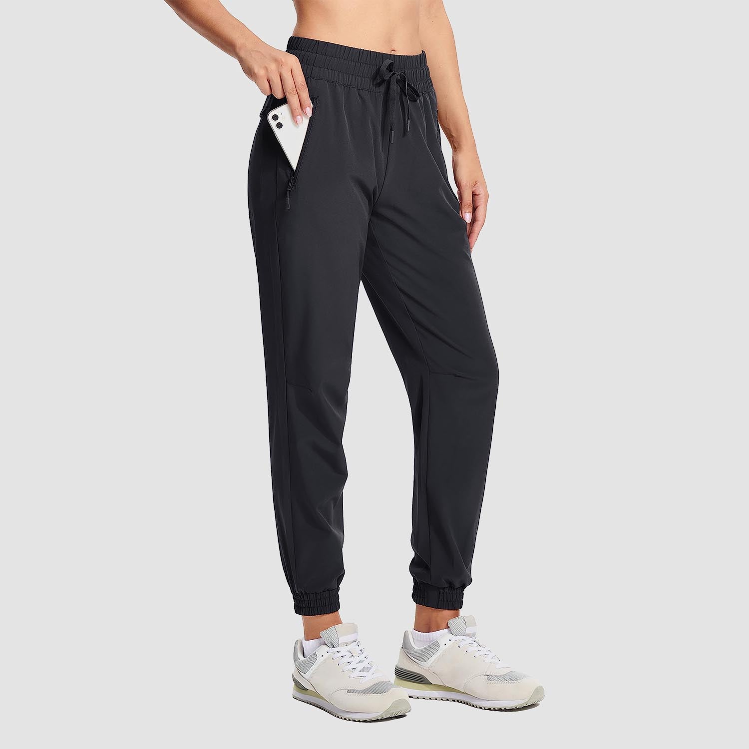Women's Lightweight Water-Resistant Hiking Joggers with Pockets