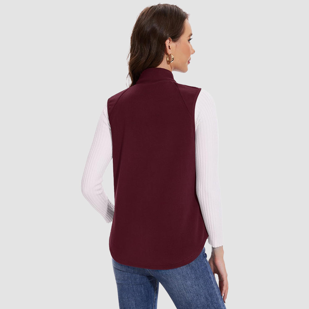 Women's Fleece Vest Sleeveless Lightweight Warmth Jackets