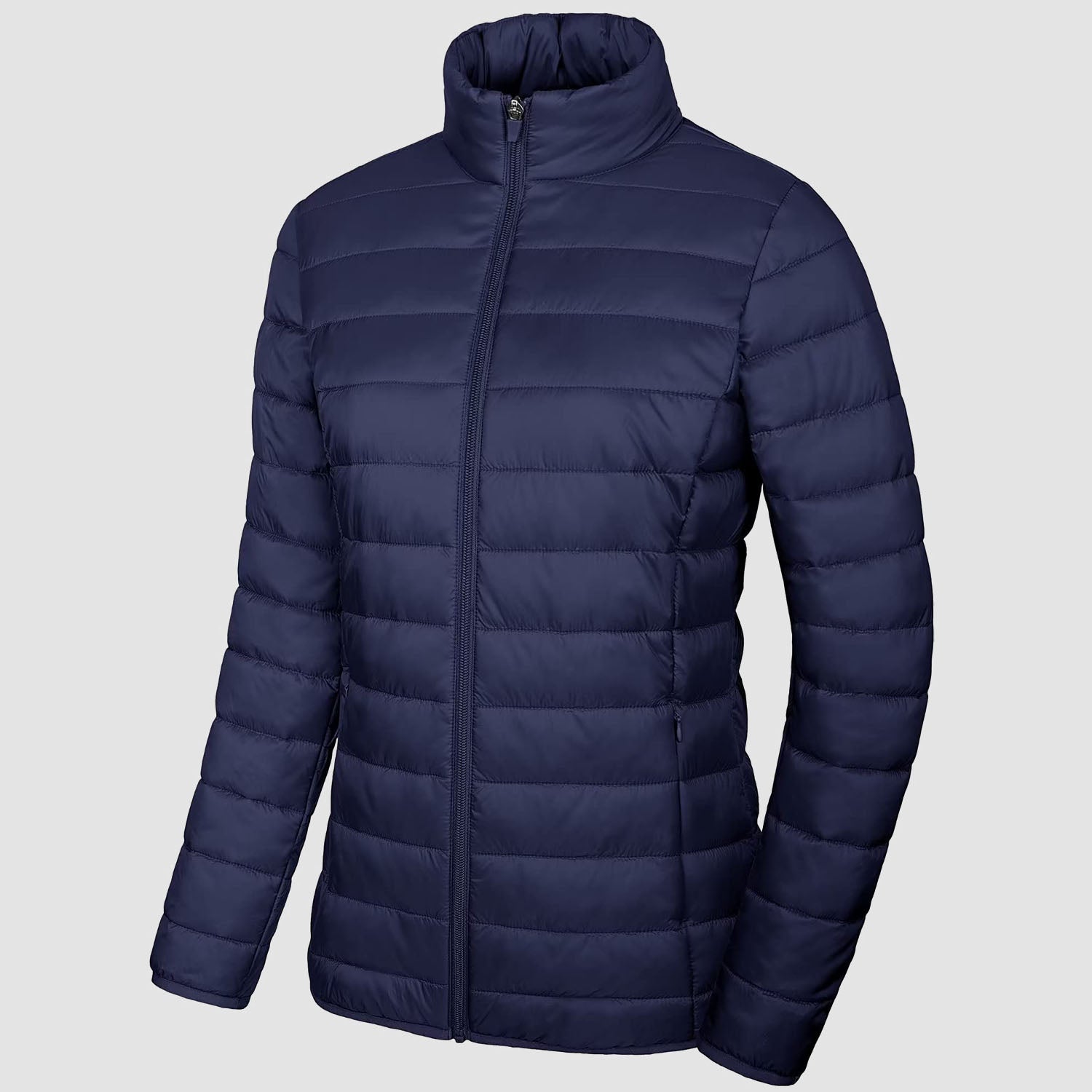 Women's Lightweight Quilted Puffer Jacket Full Zip Winter Coat - MAGCOMSEN