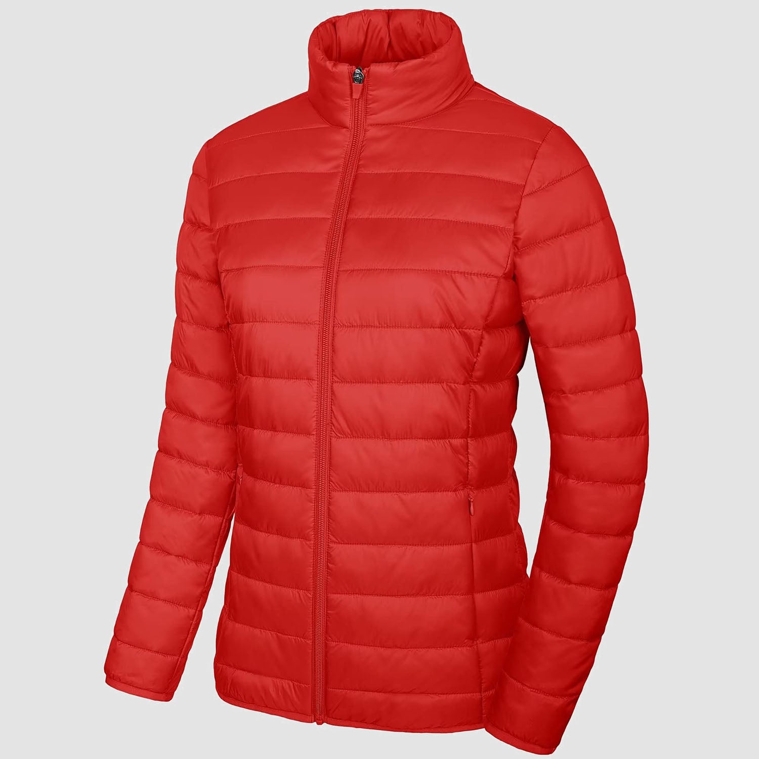 Women's Lightweight Quilted Puffer Jacket Full Zip Winter Coat - MAGCOMSEN