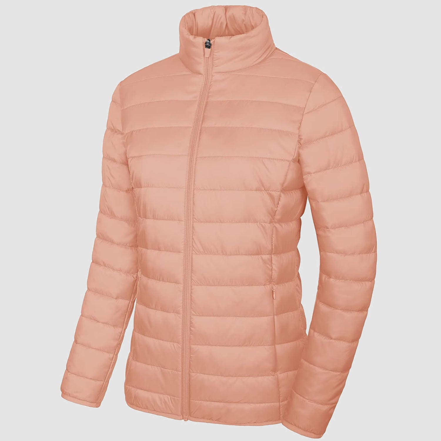 Women's Lightweight Quilted Puffer Jacket Full Zip Winter Coat - MAGCOMSEN