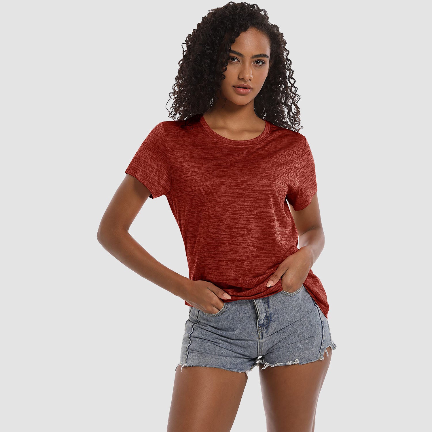 Women's Lightweight Short Sleeve Workout T-Shirt