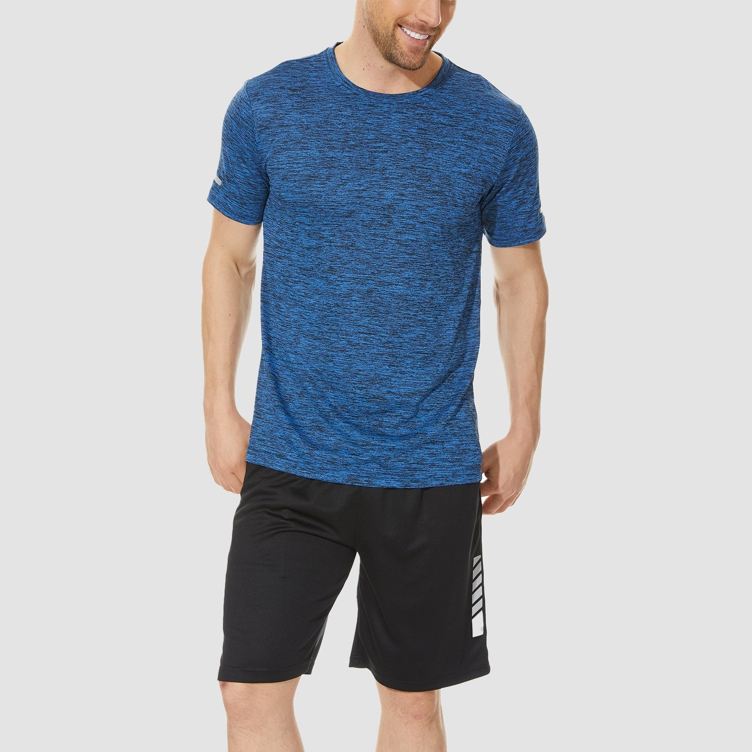 【Buy 4 Get 4th Free】Men's T - Shirt Tag Free Quick Dry Athletic Running Shirts Performance Tee - MAGCOMSEN