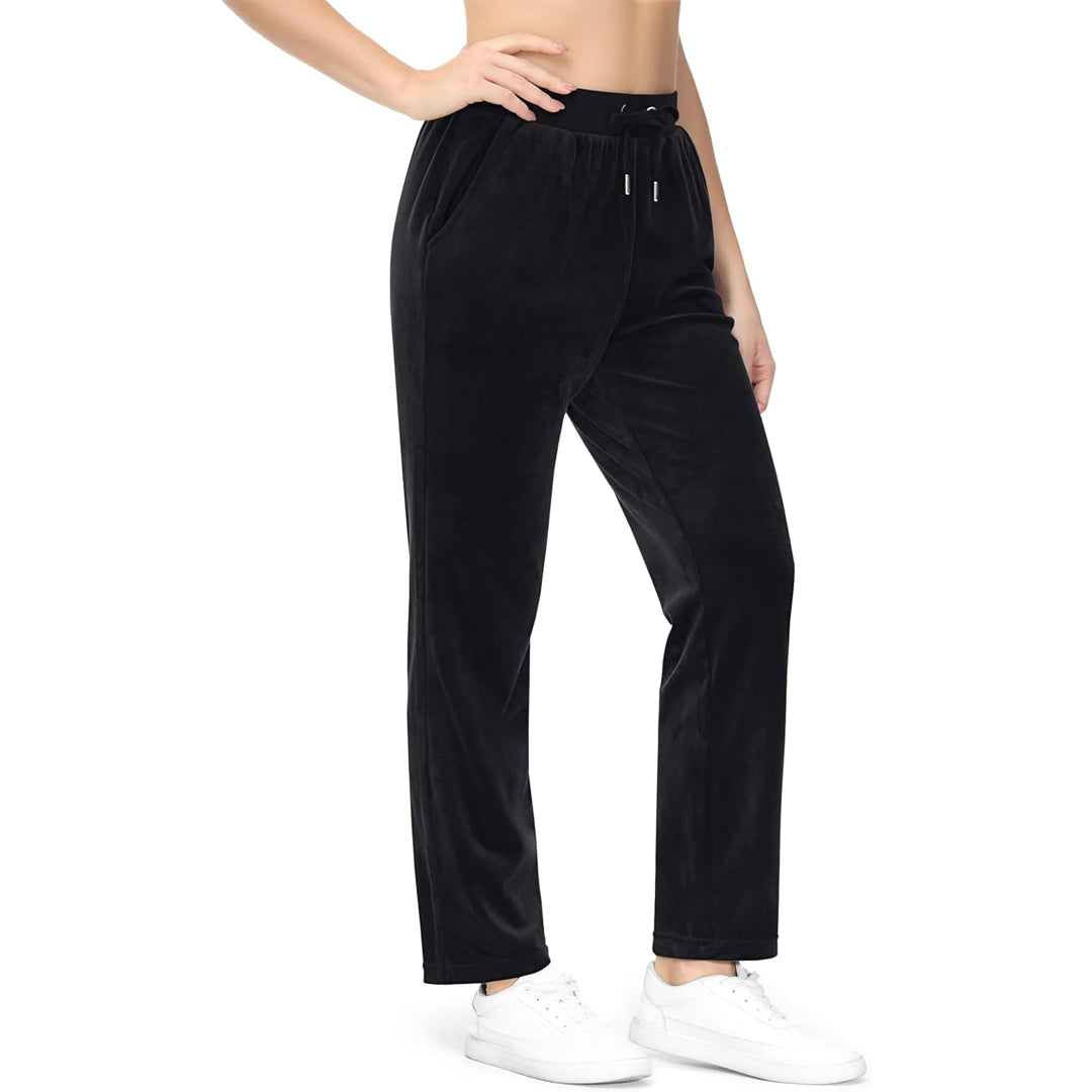 Women's Fleece Jogger Pants - Comfy Lounge & Yoga Sweatpants