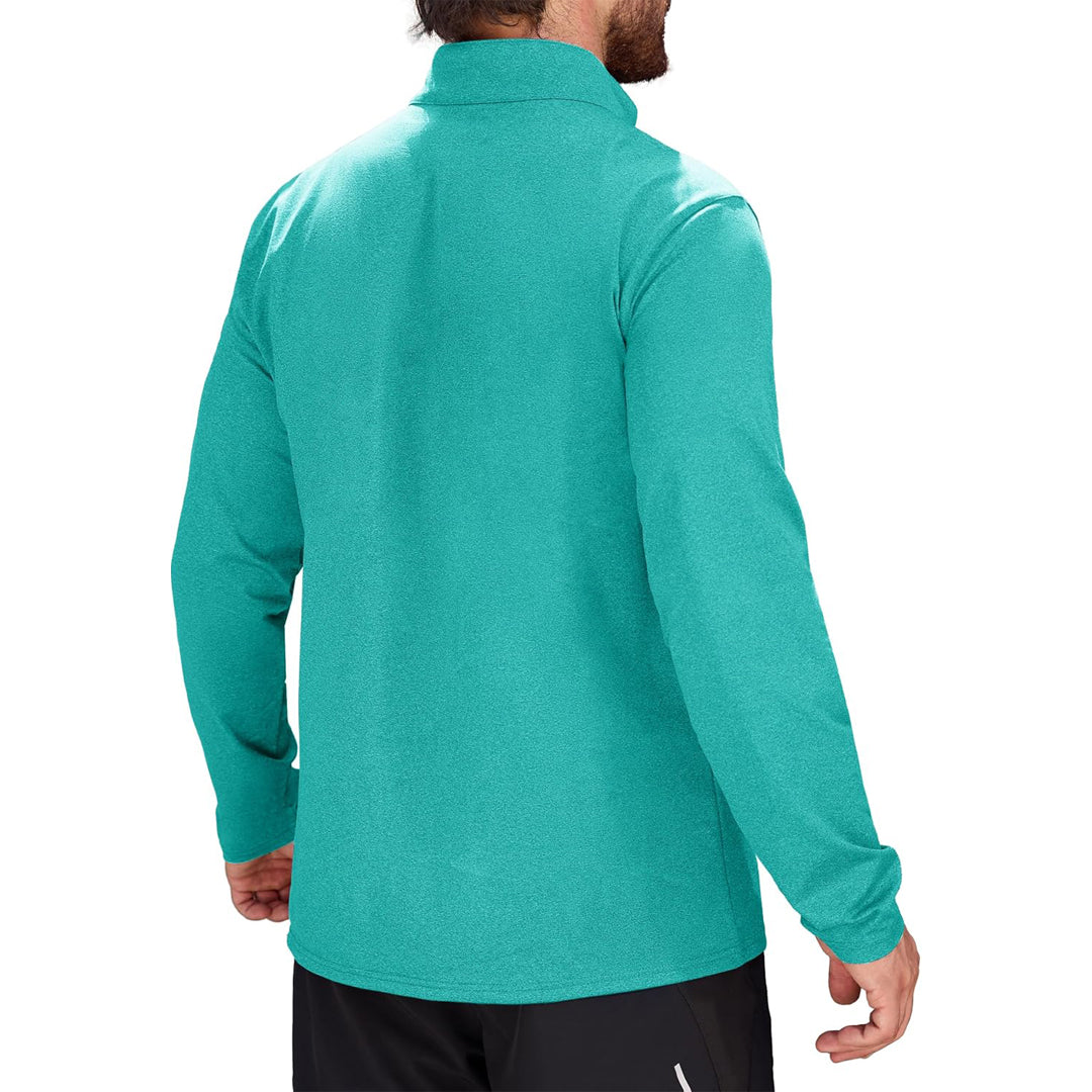 Men's Athletic Shirt 1/4 Zip Fleece Long Sleeve Sweatshirts