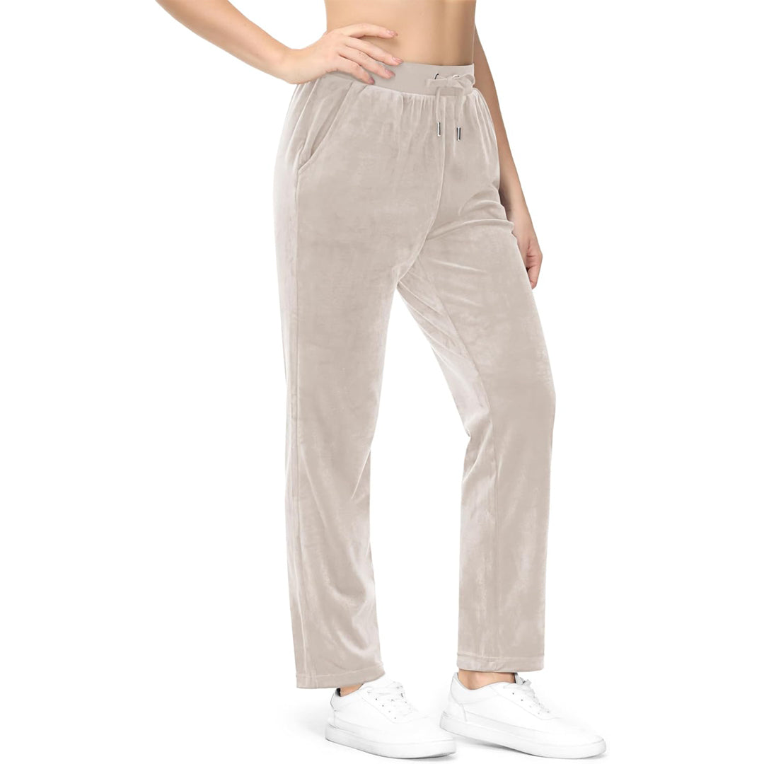 Women's Fleece Jogger Pants - Comfy Lounge & Yoga Sweatpants