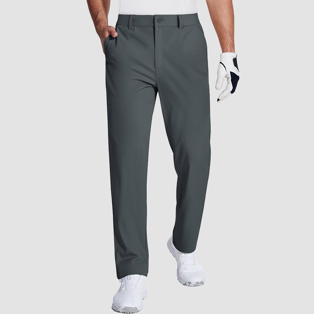 Dark Grey MAGCOMSEN Men's Lightweight Quick-Dry Hiking Pants - Stretch Travel Pants in #Color_Dark Grey