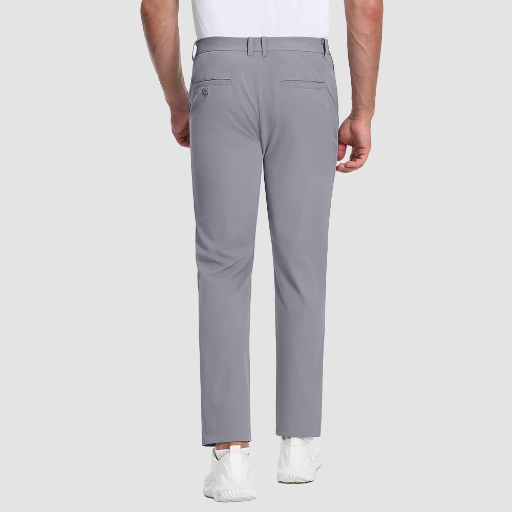 Light Grey MAGCOMSEN Men's Lightweight Quick-Dry Hiking Pants - Stretch Travel Pants in #Color_Light Grey