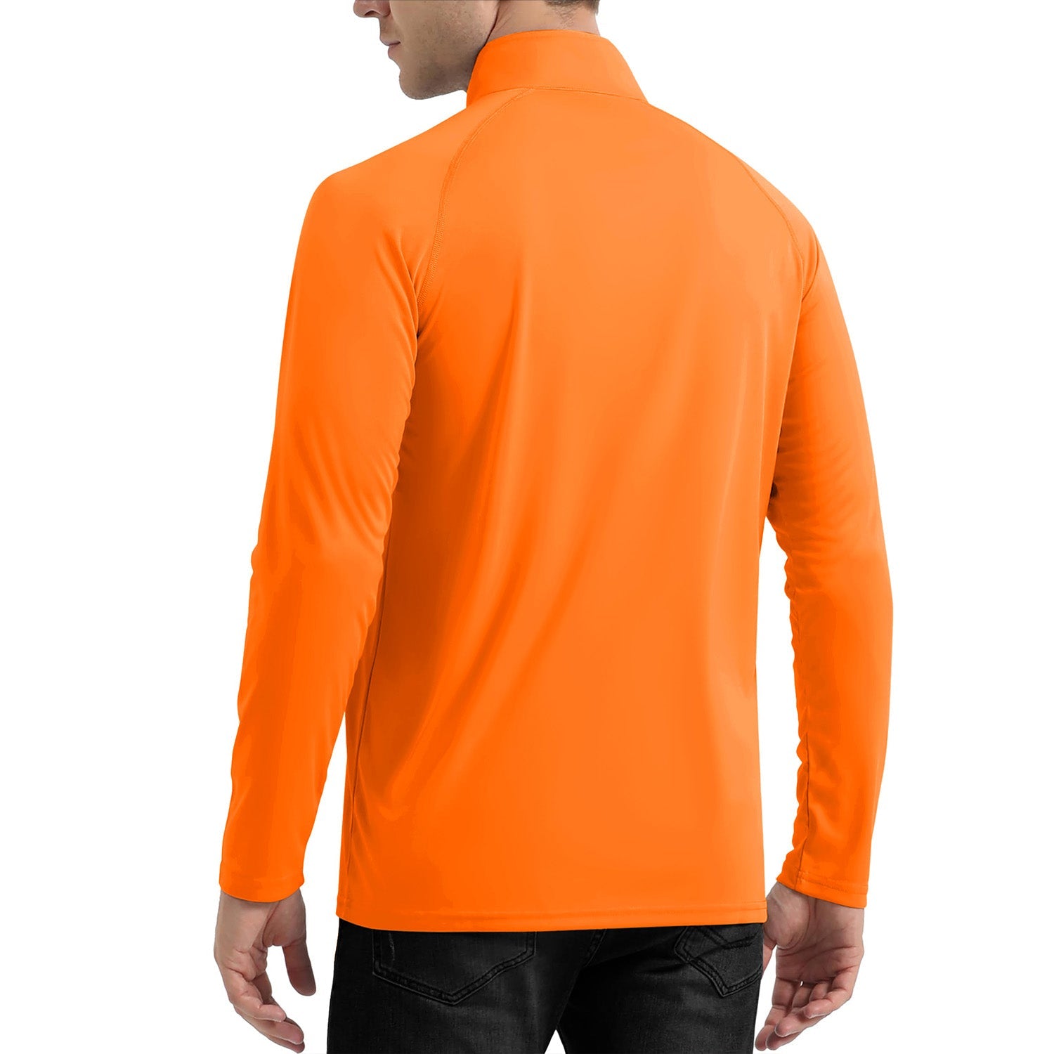 Men's Long Sleeve Sun Shirts Orange by MAGCOMSEN