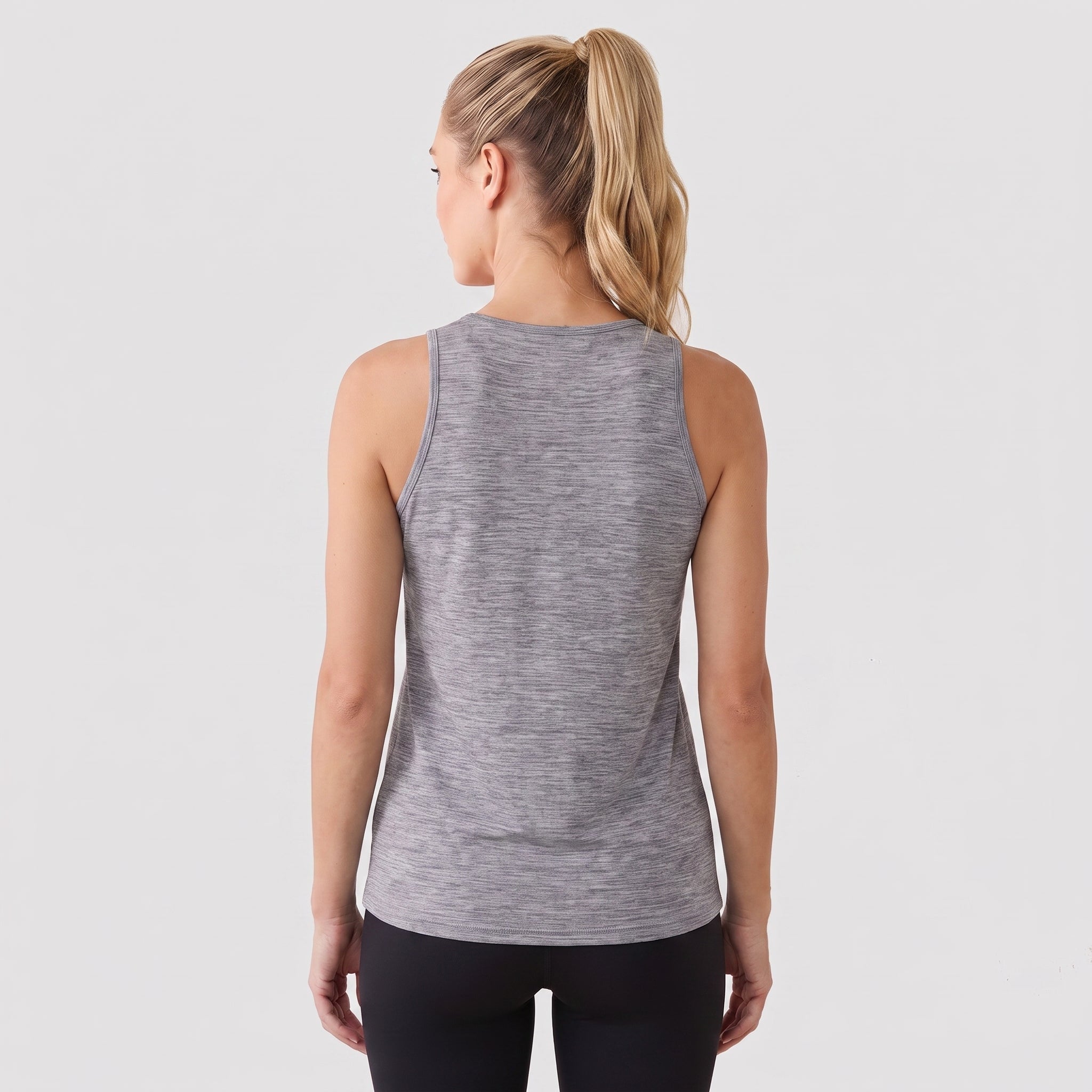 Women's Lightweight Sleeveless Tank Top - Stretch Workout Shirt Light Grey by MAGCOMSEN
