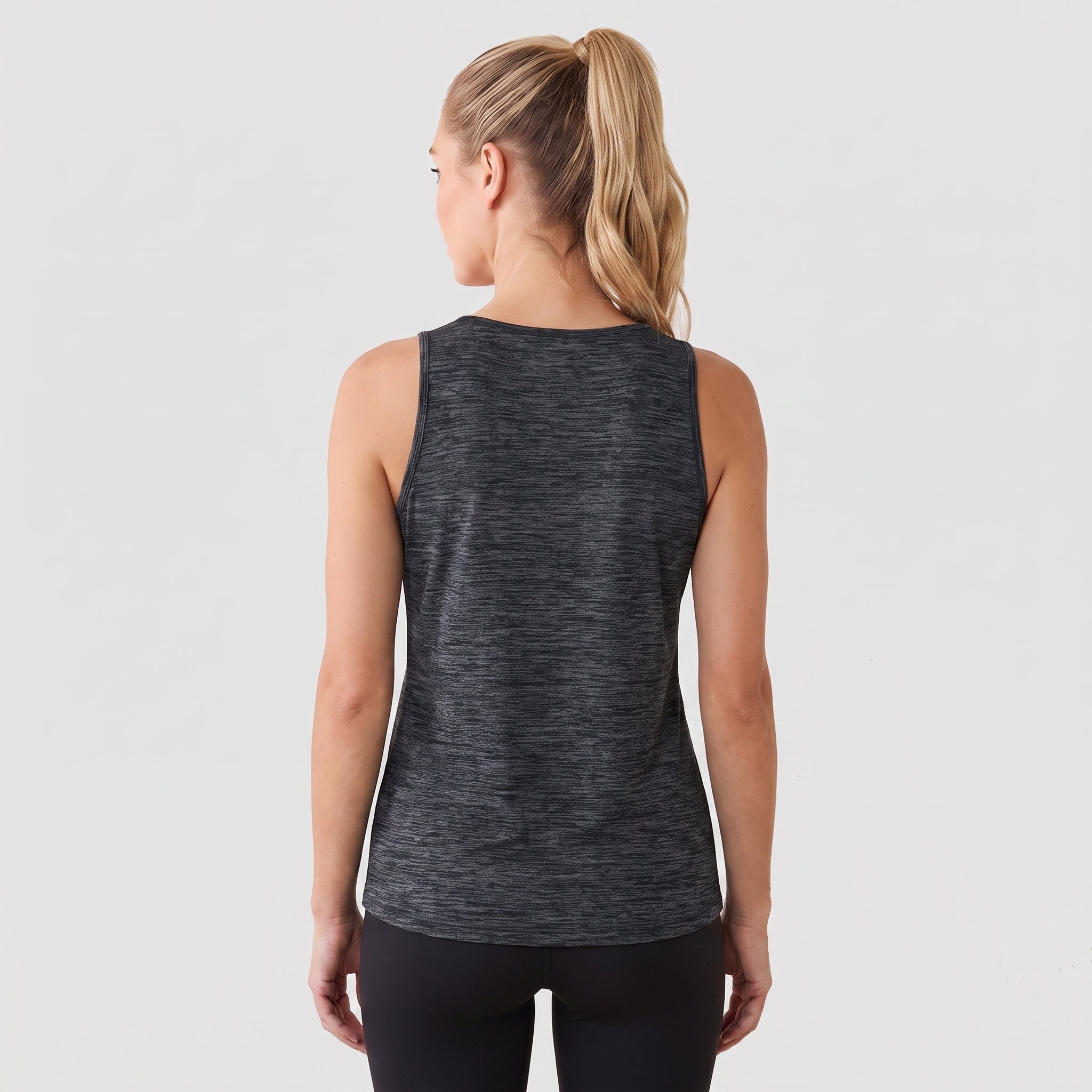Women's Lightweight Sleeveless Tank Top - Stretch Workout Shirt Dark Grey by MAGCOMSEN