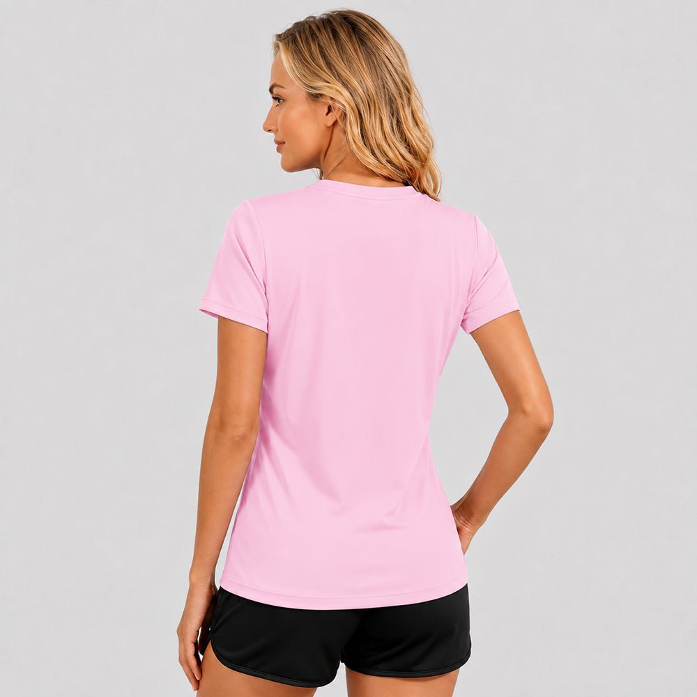 Women's Quick Dry T-Shirt Light Pink by MAGCOMSEN