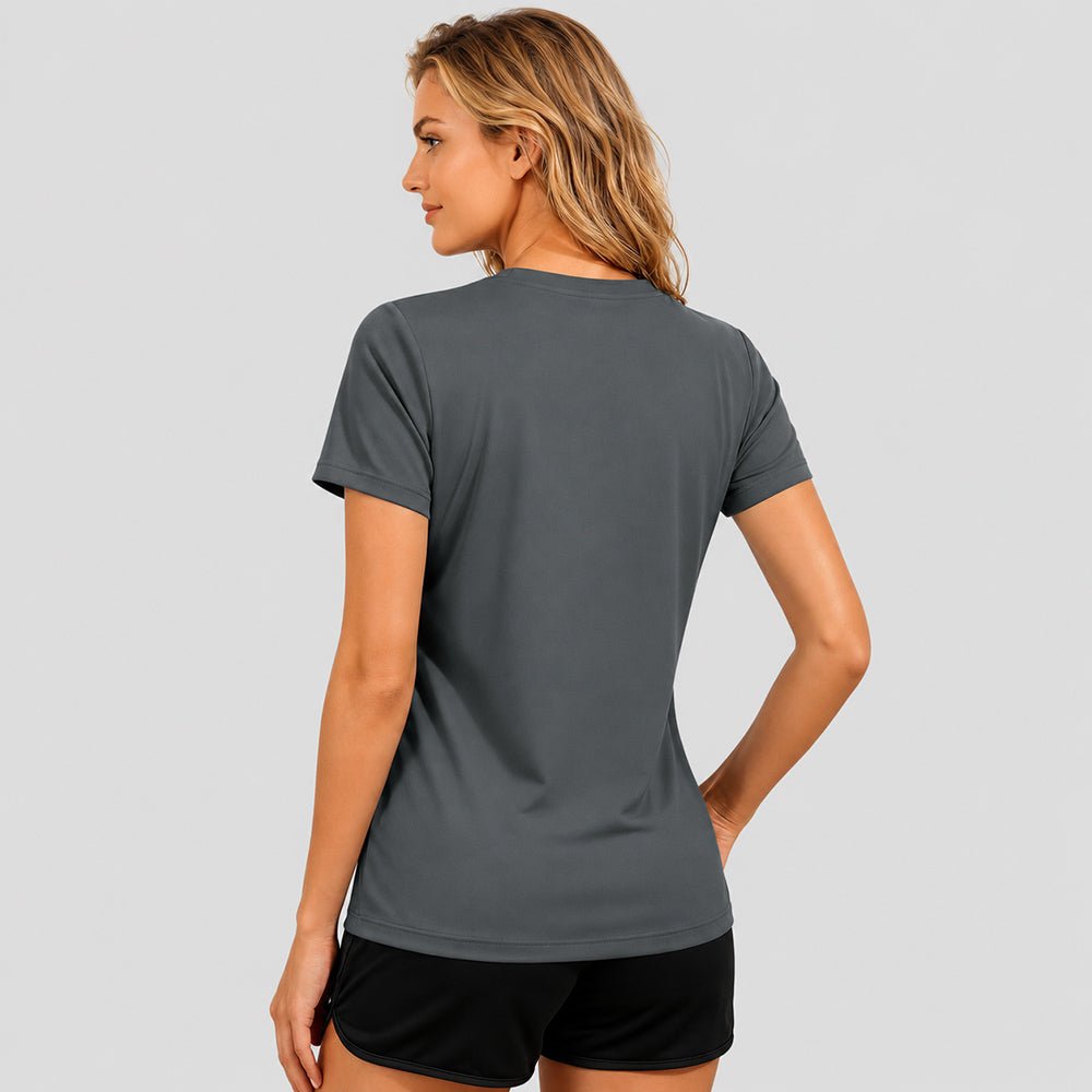Women's Quick Dry T-Shirt Dark Grey by MAGCOMSEN