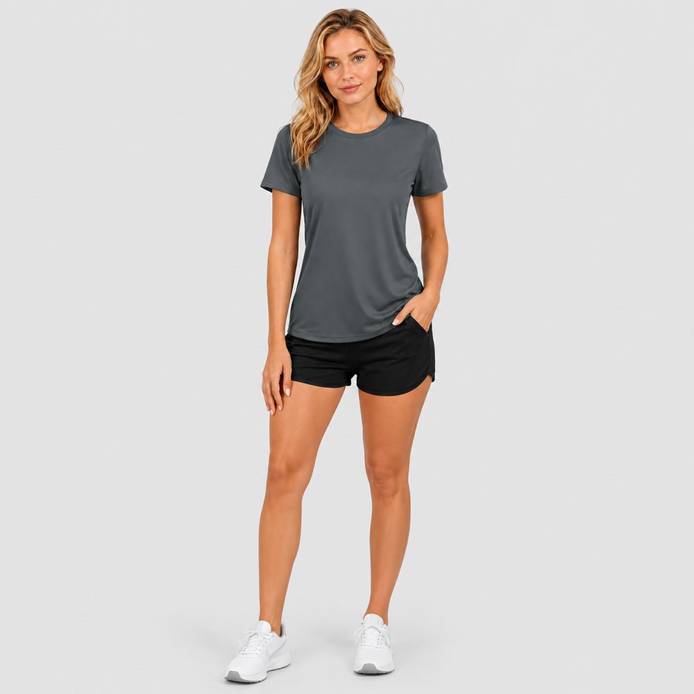 Women's Quick Dry T-Shirt Dark Grey by MAGCOMSEN