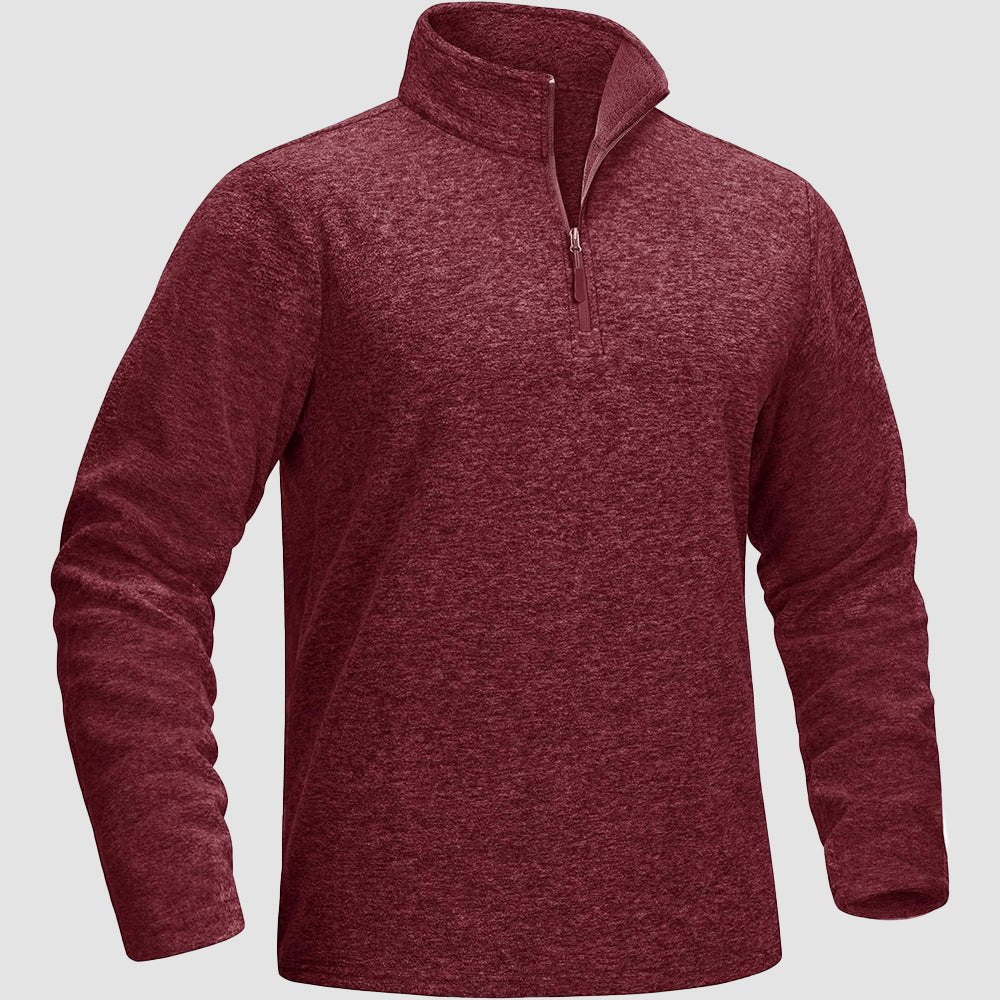 Men's 1/4 Zip Pullover Shirt Long Sleeve Sweatshirts - MAGCOMSEN