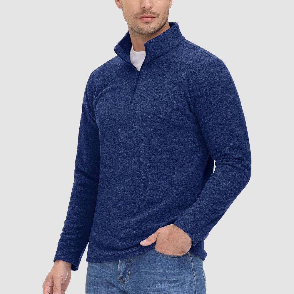 Men's 1/4 Zip Pullover Shirt Long Sleeve Sweatshirts - MAGCOMSEN