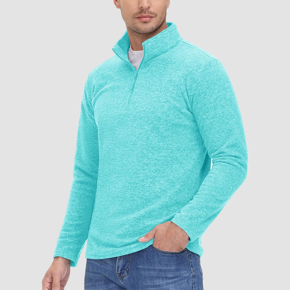 Men's 1/4 Zip Pullover Shirt Long Sleeve Sweatshirts - MAGCOMSEN