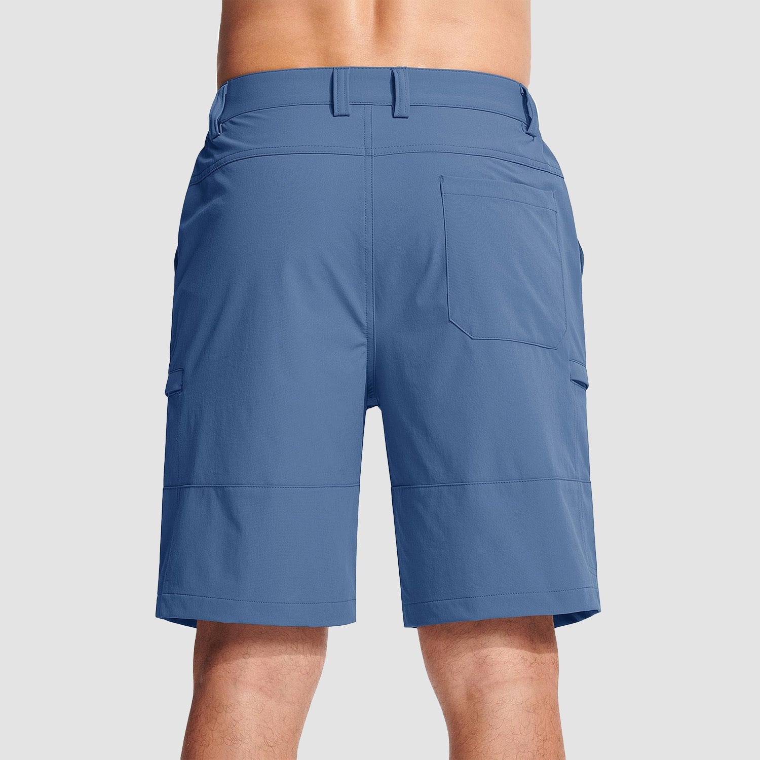 Magcomsen Men's Casual Quick-Dry 5 Pockets Cargo Short Blue by MAGCOMSEN #Color_Blue