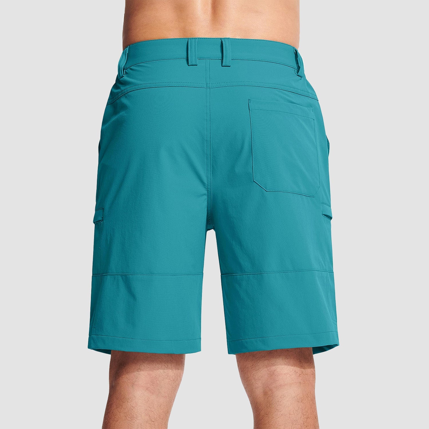 Magcomsen Men's Casual Quick-Dry 5 Pockets Cargo Short Lake Blue by MAGCOMSEN #Color_Lake Blue