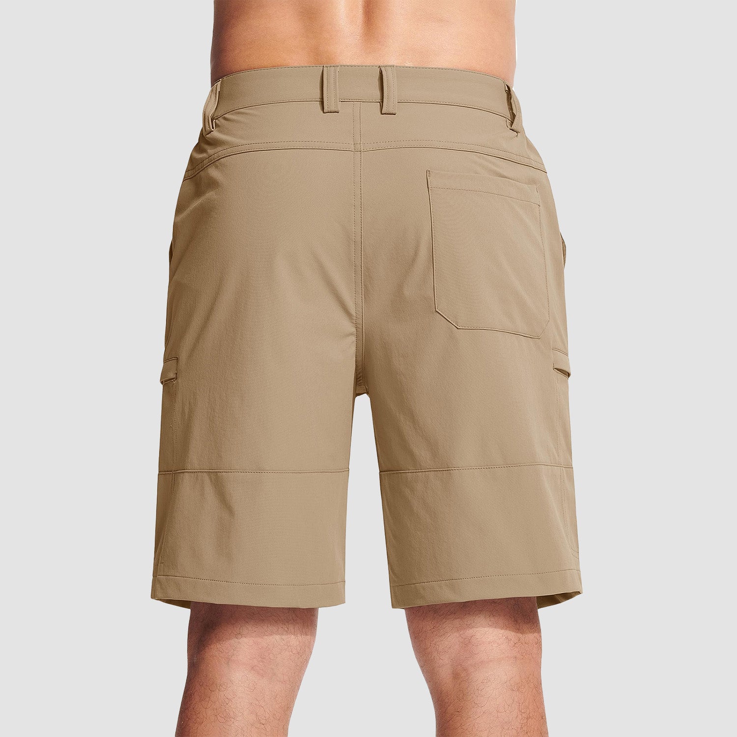 Magcomsen Men's Casual Quick-Dry 5 Pockets Cargo Short Khaki by MAGCOMSEN #Color_Khaki