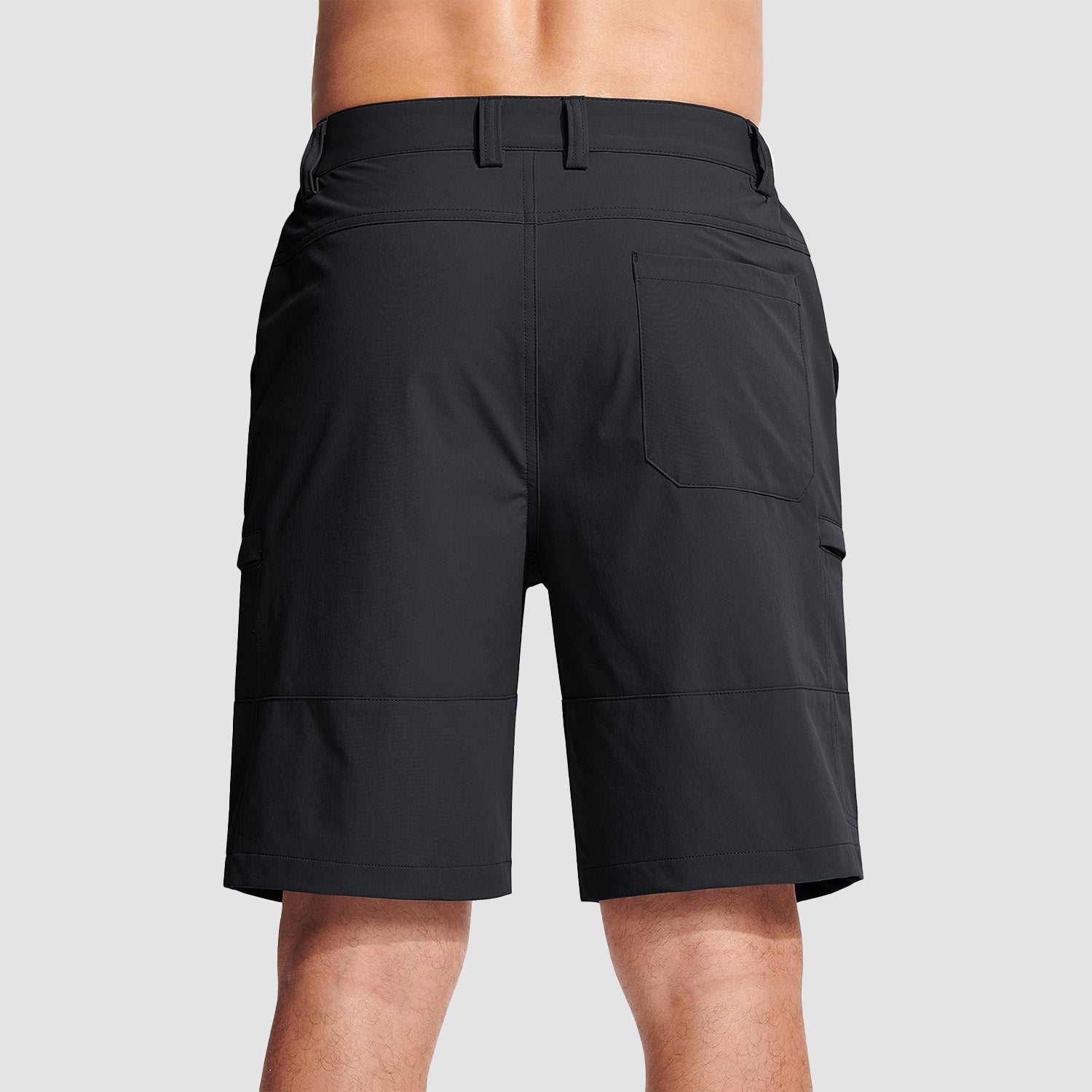 Magcomsen Men's Casual Quick-Dry 5 Pockets Cargo Short Black by MAGCOMSEN #Color_Black