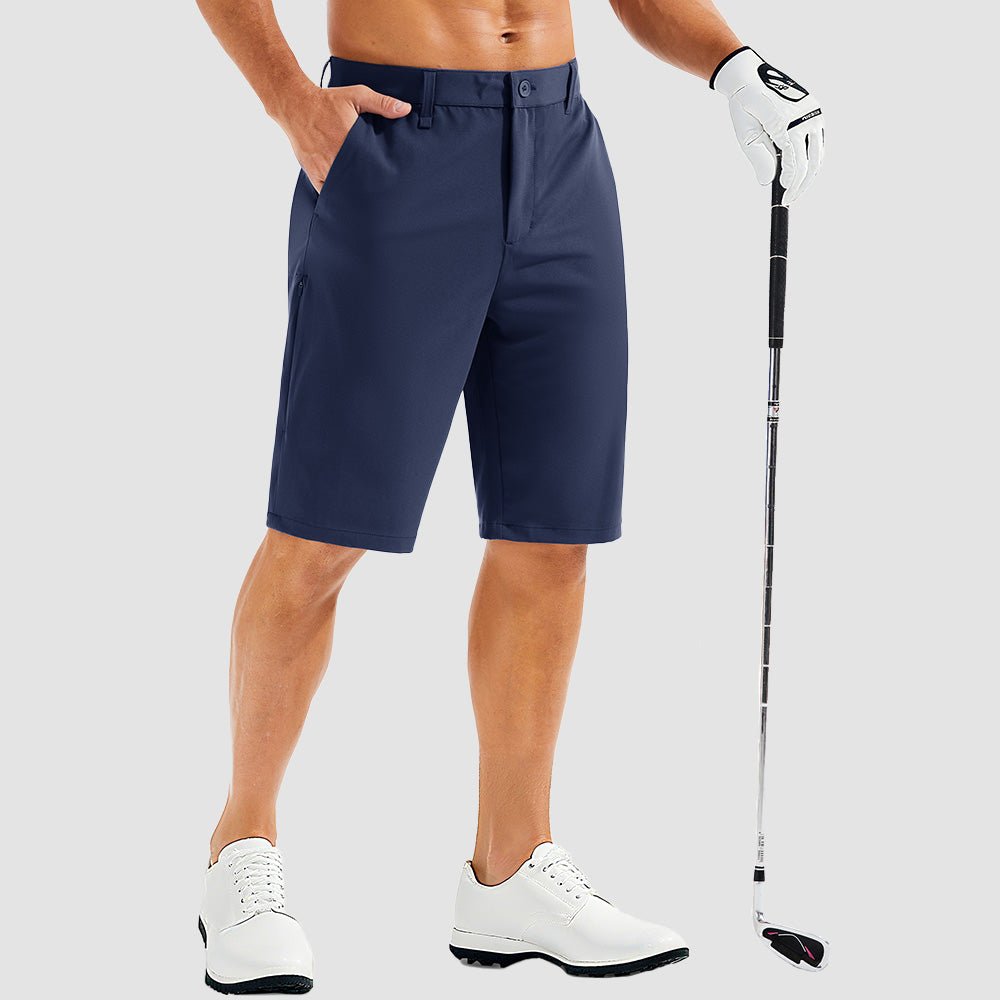 Navy Men's Golf Shorts - Quick Dry Stretch Work Shorts with 6 Pockets - MAGCOMSEN