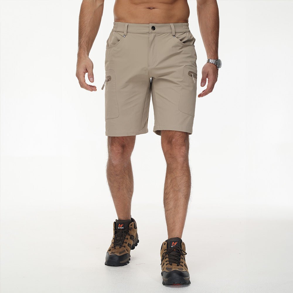 Men's Hiking Cargo Shorts with Zipper Pockets - MAGCOMSEN
