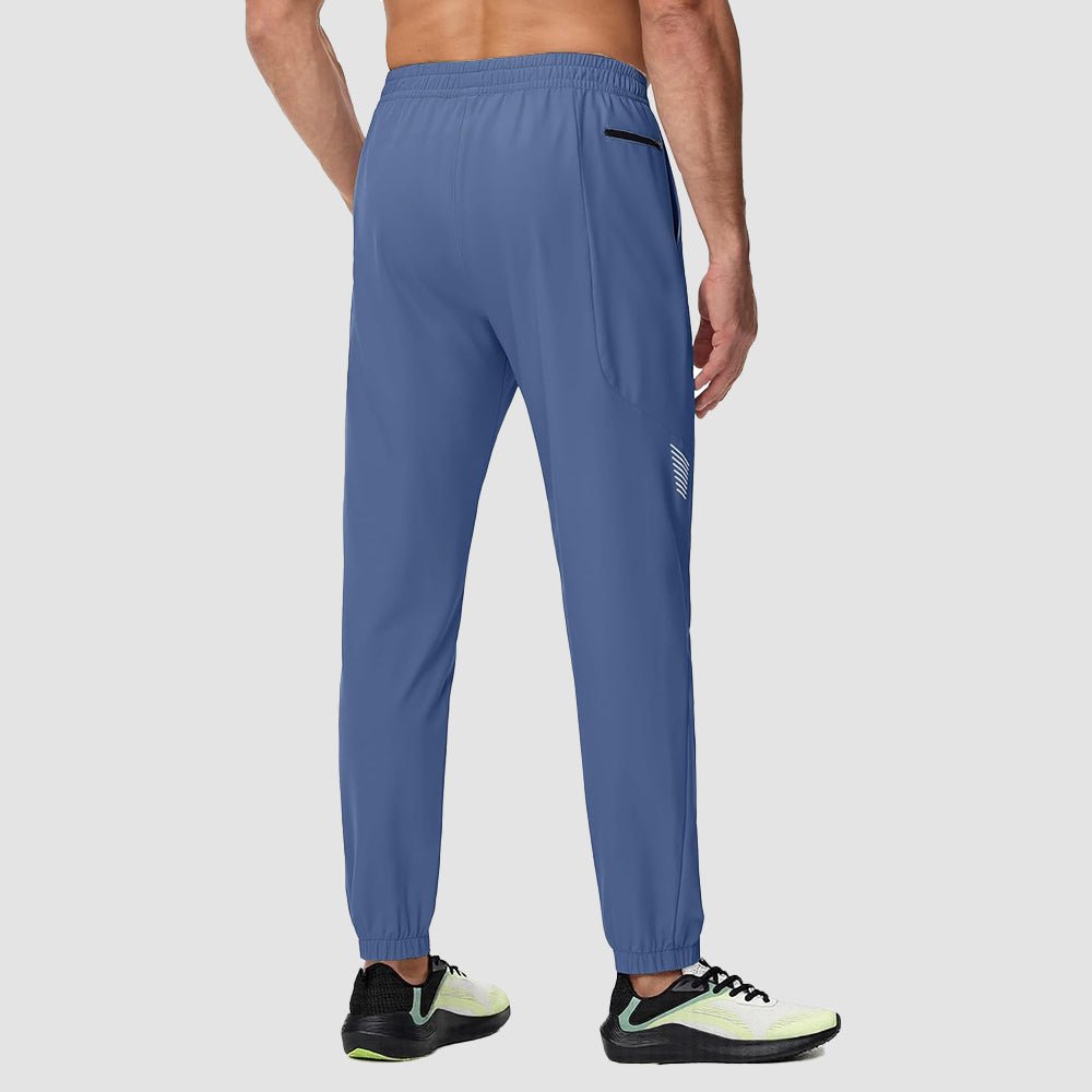 Blue Grey Men's Lightweight Hiking Pants Quick Dry UPF 50+ Joggers - MAGCOMSEN