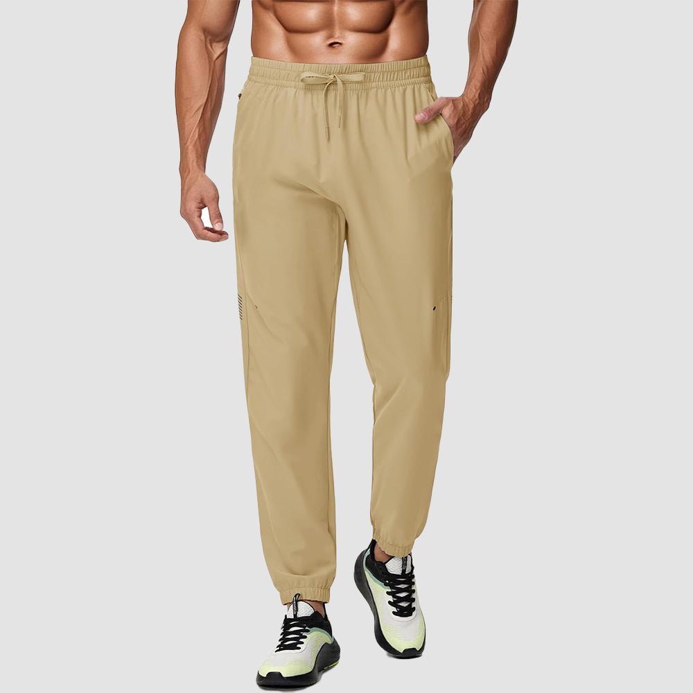Khaki Men's Lightweight Hiking Pants Quick Dry UPF 50+ Joggers - MAGCOMSEN