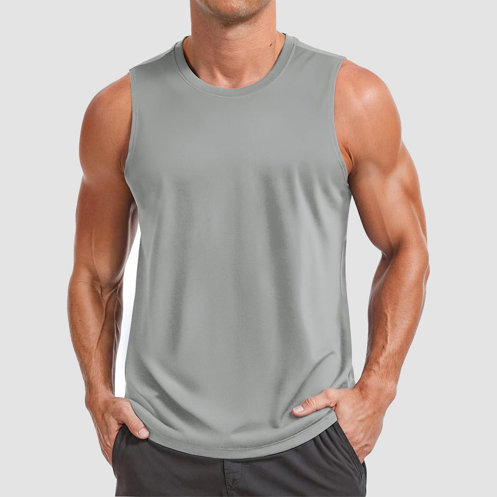 Men's Performance Muscle Tank - Quick - Dry, UV Shield for Training - MAGCOMSEN