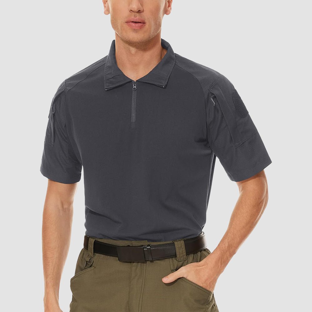 Men's Tactical 1/4 Zip Camo Shirts | Slim Fit - MAGCOMSEN