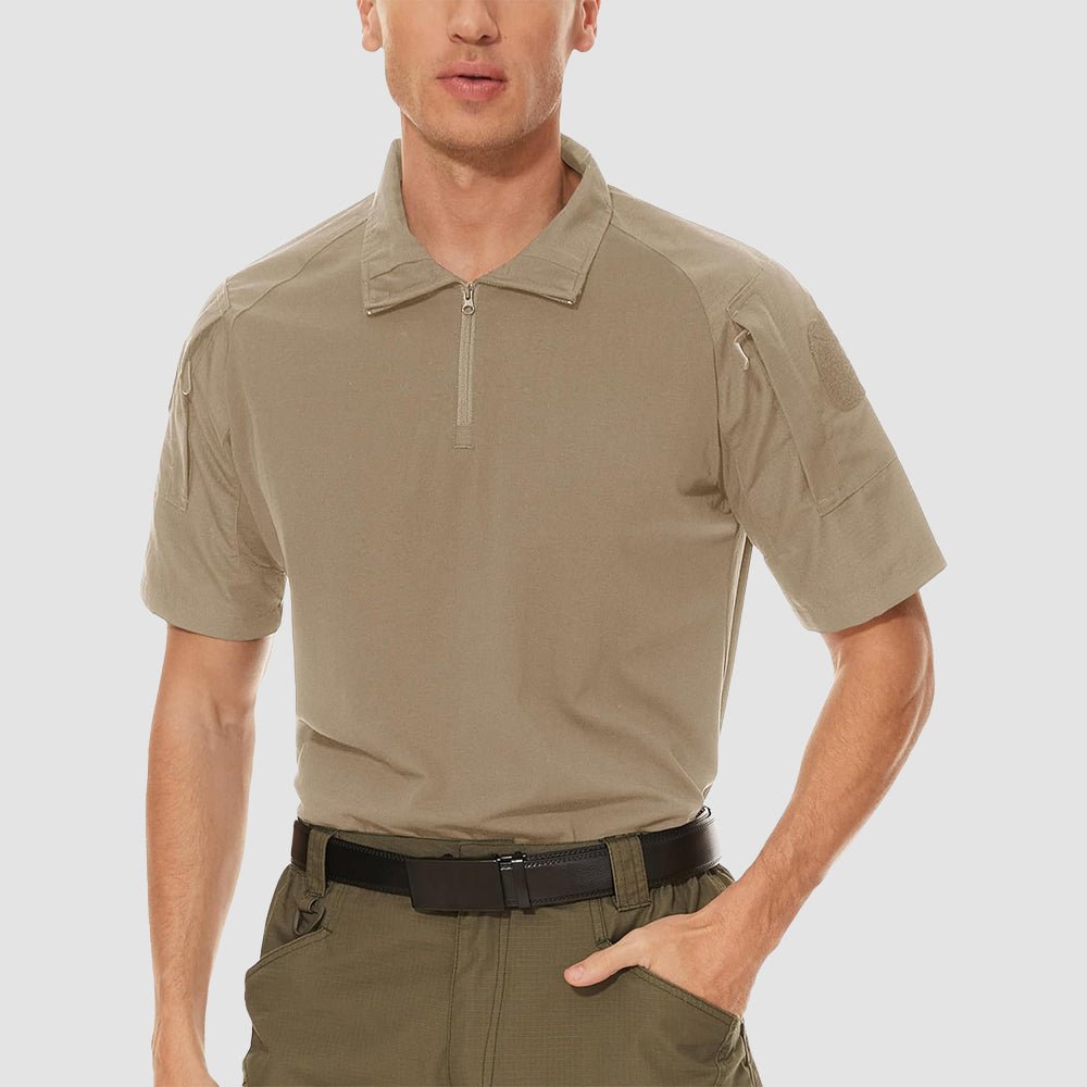 Men's Tactical 1/4 Zip Camo Shirts | Slim Fit - MAGCOMSEN