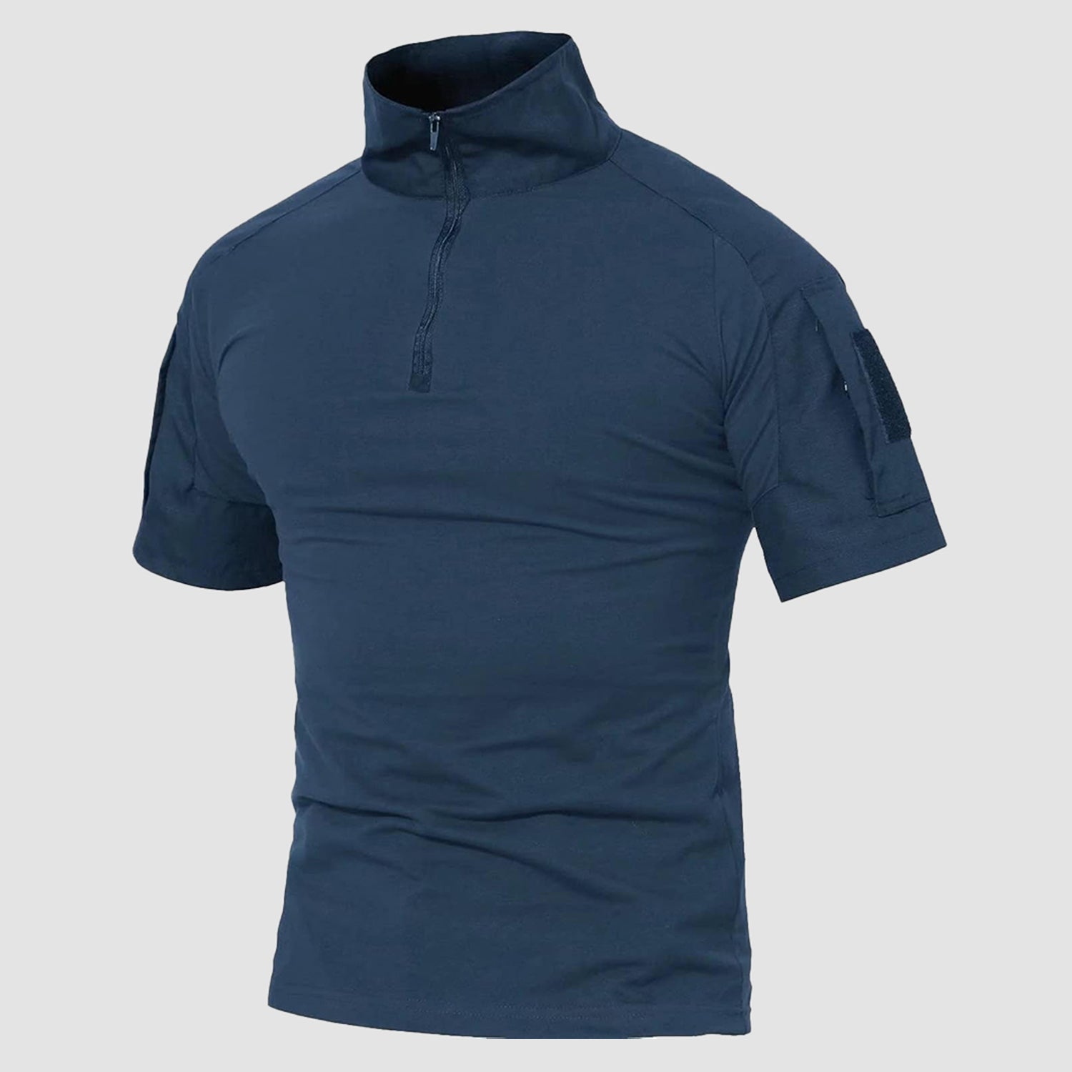Royal Blue Men's Tactical 1/4 Zip Camo Shirts | Slim Fit - MAGCOMSEN