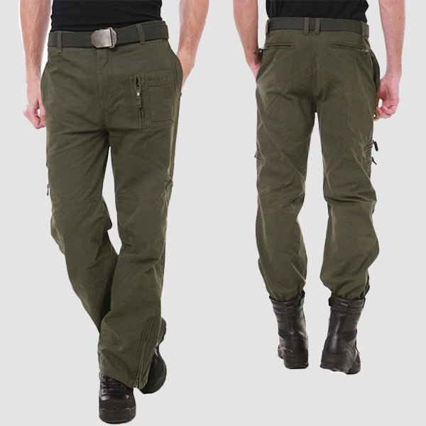 Men's Tactical Cargo Pants with 9 Pockets for Hiking - MAGCOMSEN Color_Green