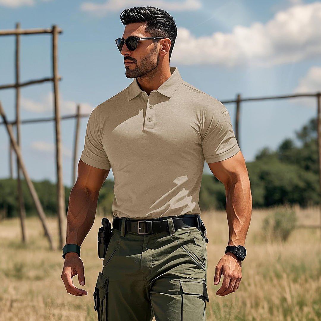 Men's Tactical Polo Shirt – UPF 50+ Quick Dry Performance - MAGCOMSEN