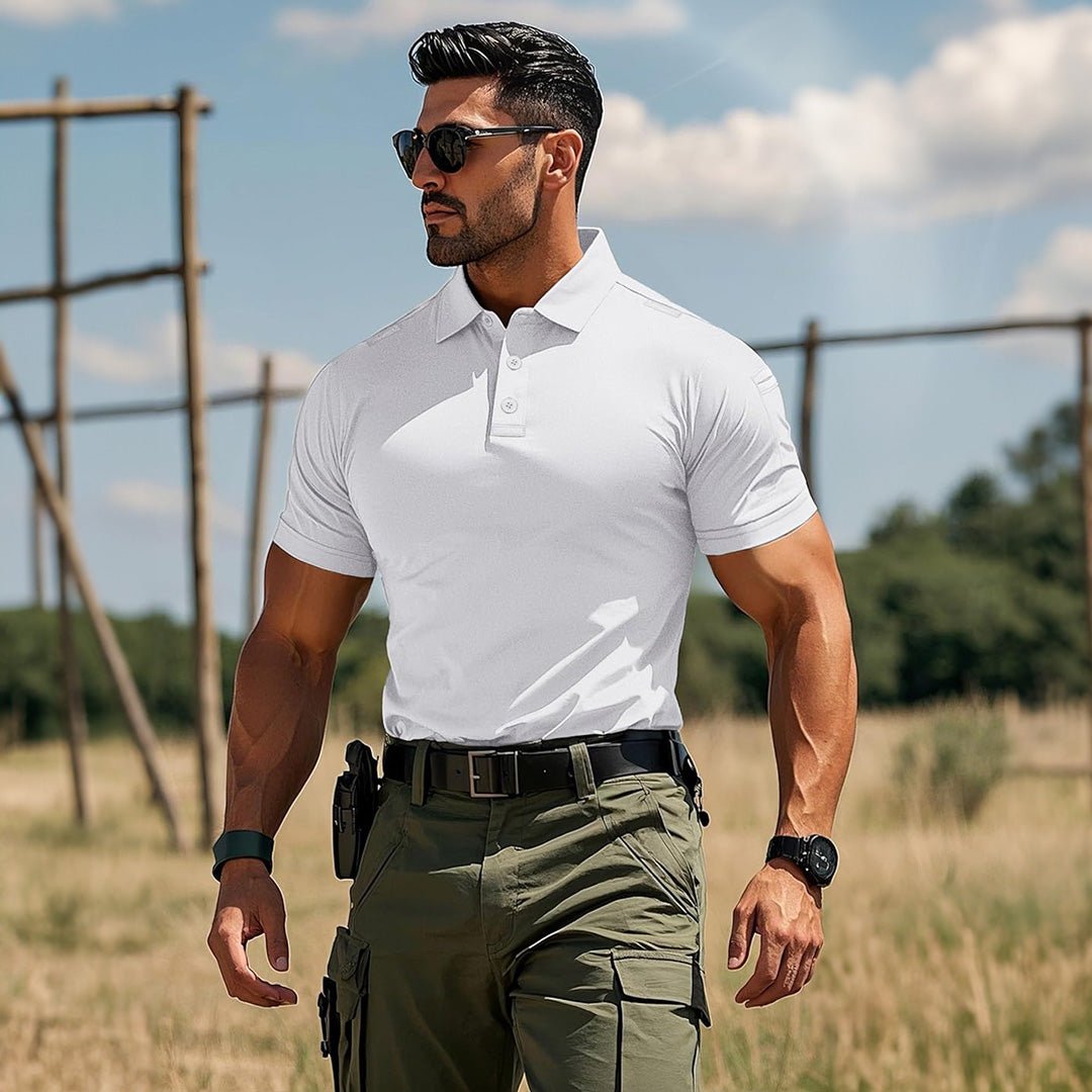 Men's Tactical Polo Shirt – UPF 50+ Quick Dry Performance - MAGCOMSEN