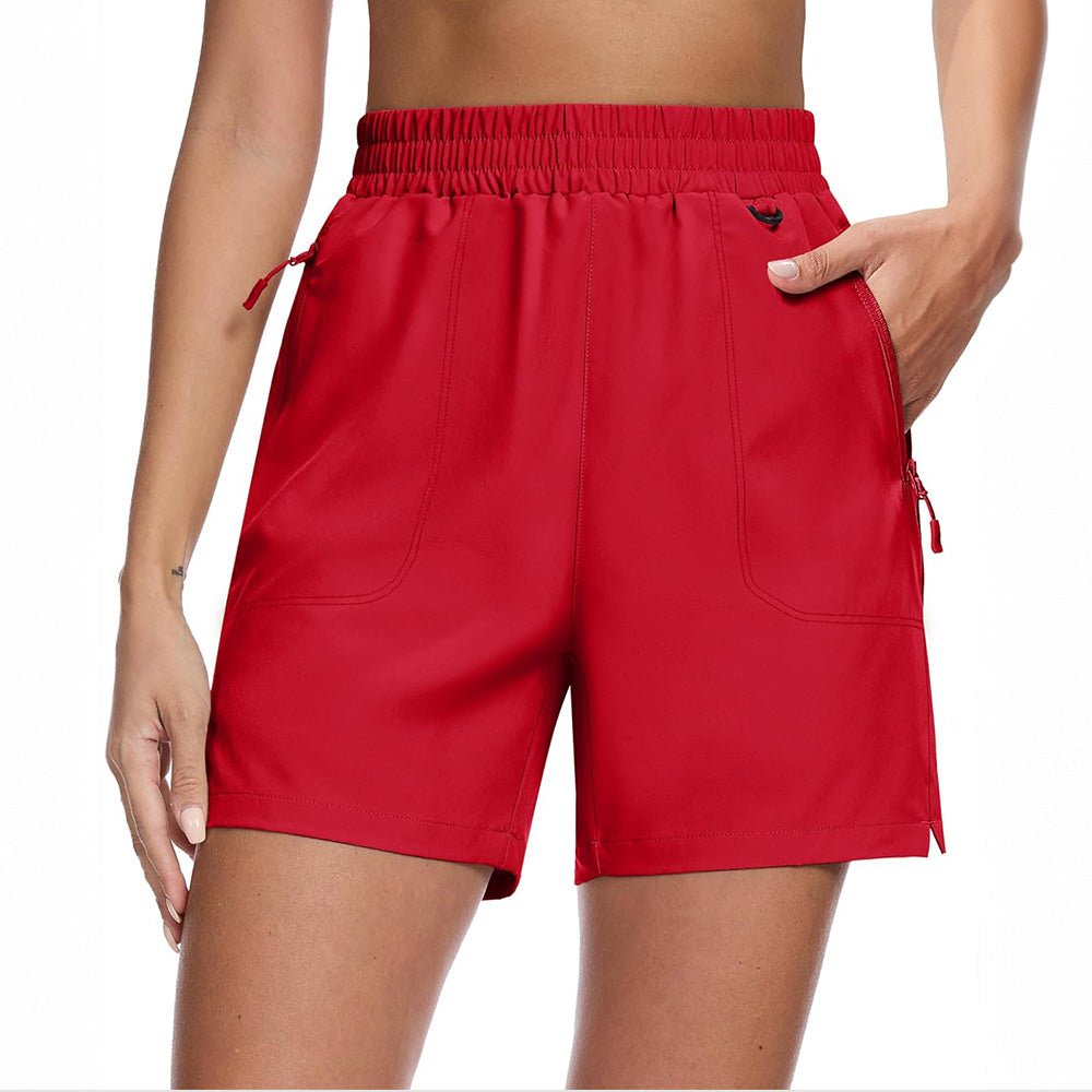 Red 【New In】Women's 5' Quick Dry Hiking Shorts UPF 50+ - MAGCOMSEN