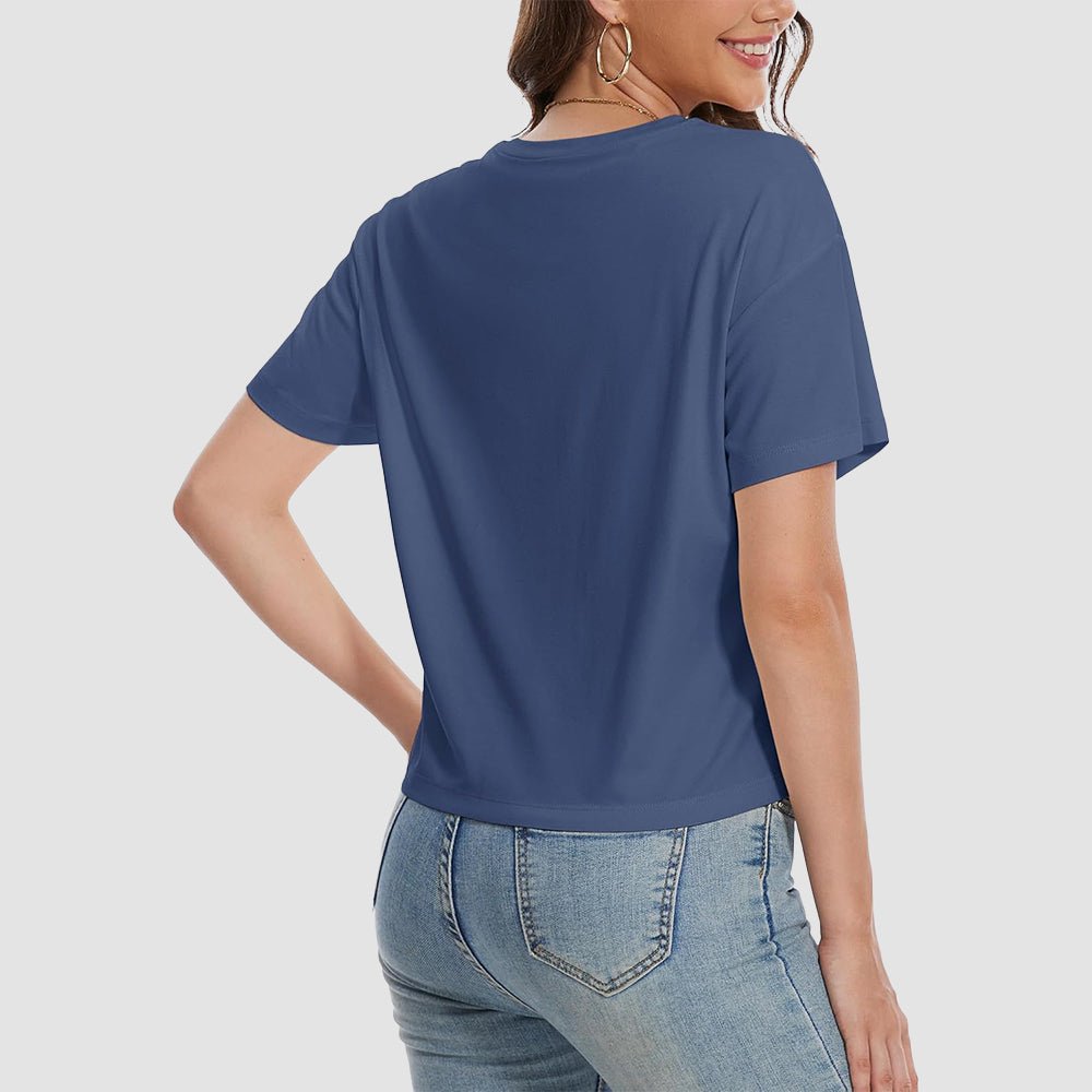 【New In】Women's Cotton UPF 50+ Summer Crop Top T-Shirt - MAGCOMSEN