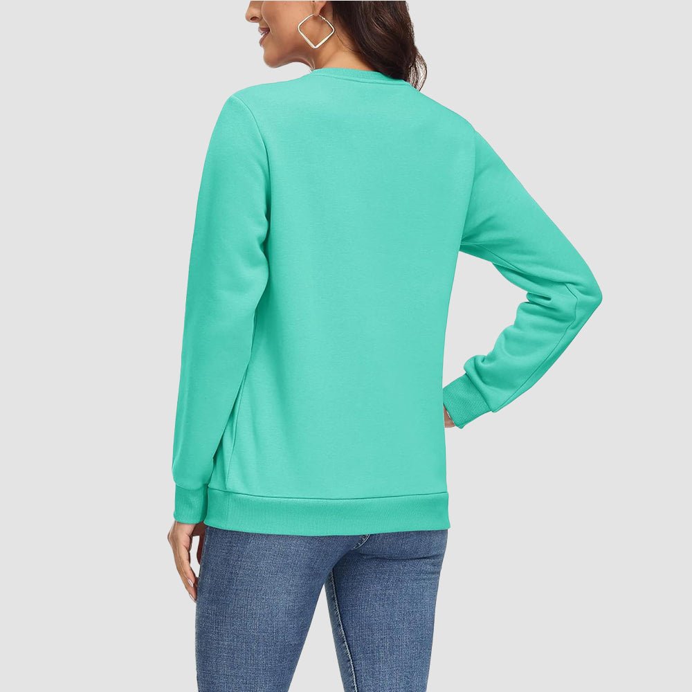 Mint Women's Fleece Sweatshirt - Crewneck & Long Sleeve - MAGCOMSEN