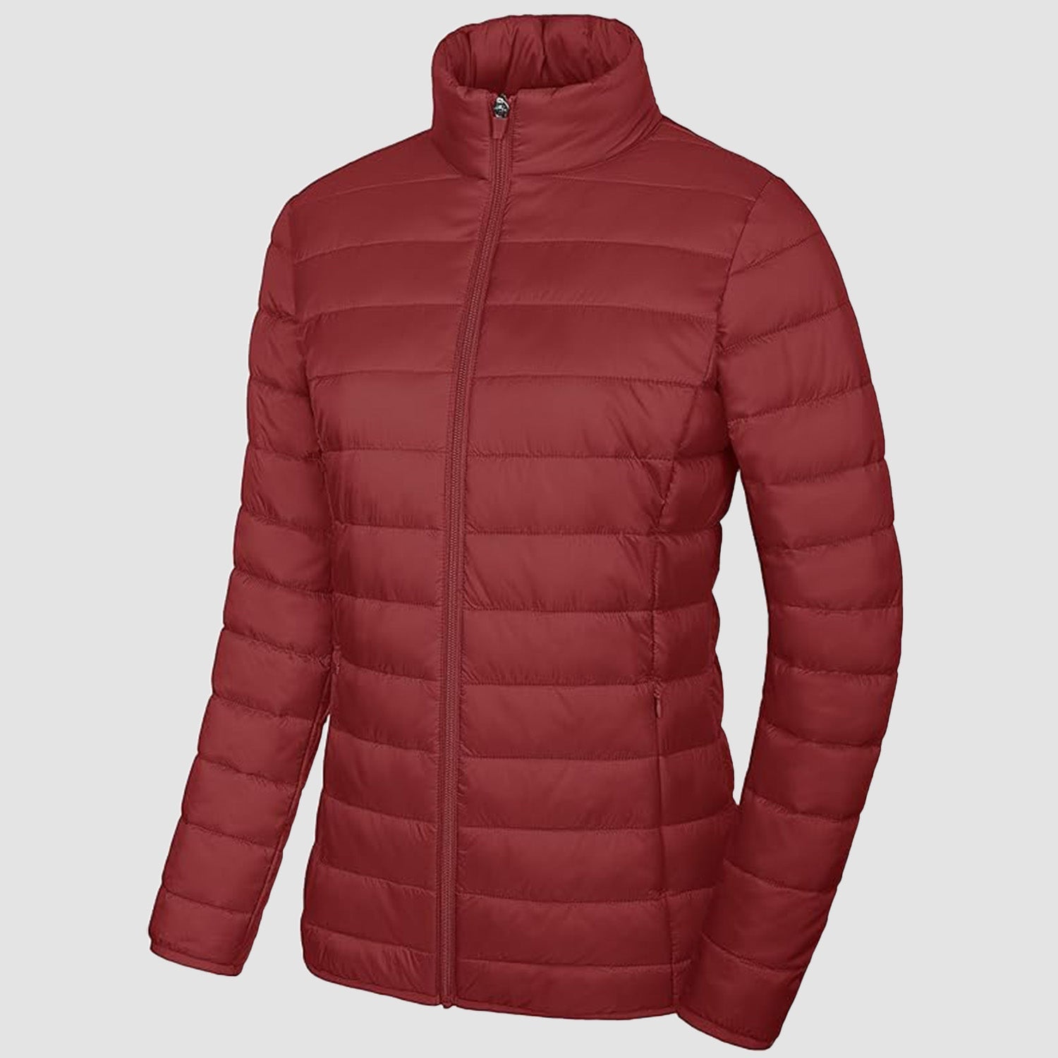 Women's Lightweight Quilted Puffer Jacket Full Zip Winter Coat - MAGCOMSEN